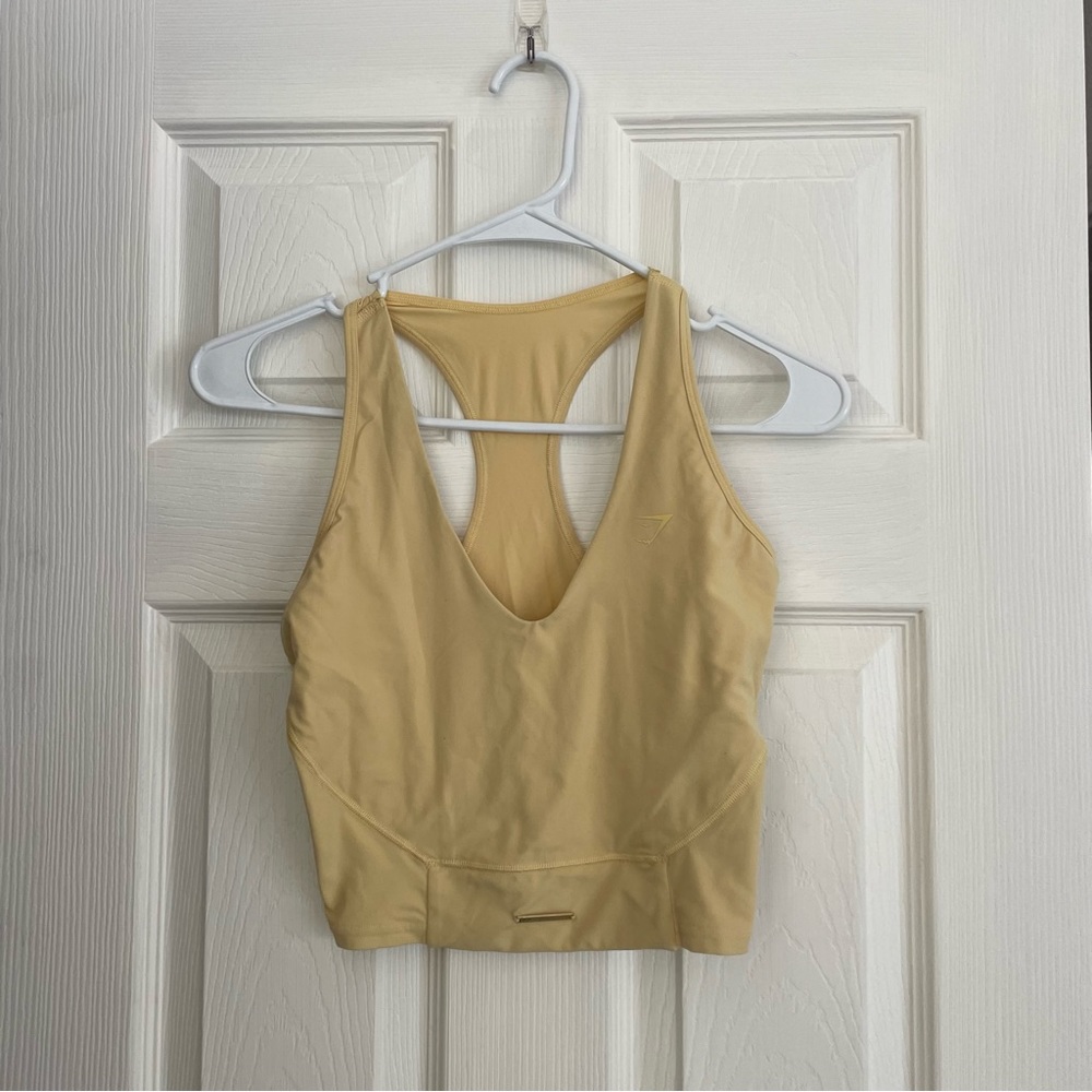 Whitney Simmons x Gymshark Yellow Sports Bra Tank